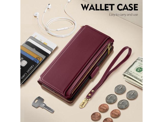 Antsturdy Compatible with iPhone XR Wallet Case,RFID Blocking PU Leather Phone Case Women Men Flip Shockproof Protective Cover with Wrist Strap...