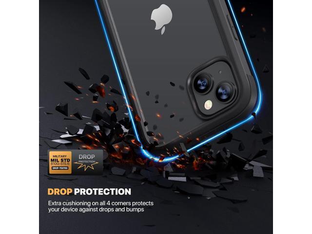 Diaclara Designed for iPhone 13 Case, Full Body Rugged Case with Built-in Touch Sensitive Anti-Scratch Screen Protector, Soft TPU Bumper Case for...