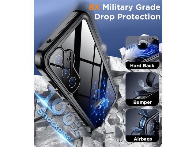 Designed for Samsung Galaxy S24 Case,Waterproof Built-in Lens & Screen Protector [Full Body Shockproof][Military Drop Proof][IP68 Underwater] Phone...