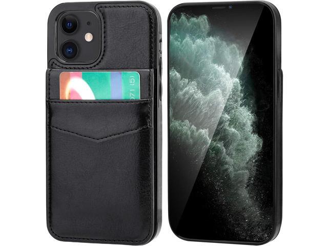 KIHUWEY Compatible with iPhone 12 Compatible with iPhone 12 Pro Case Wallet with Credit Card Holder, Premium Leather Magnetic Clasp Kickstand Heavy...