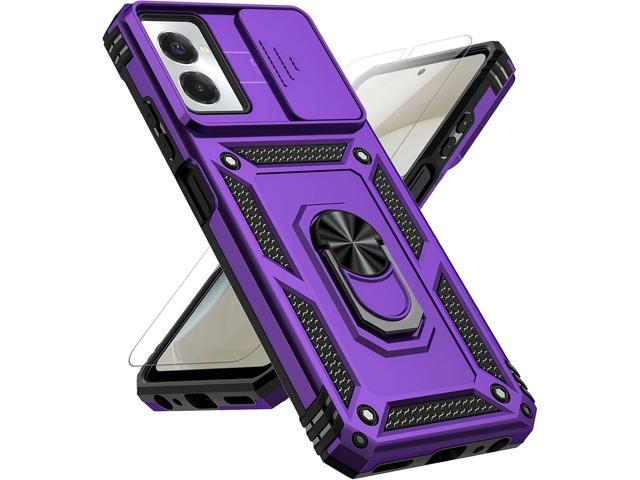 for Motorola Moto G Power 5G 2024 Case with Slide Camera Cover HD Screen Protector [Military Grade Drop Tested] Magnetic Ring Holder Kickstand...