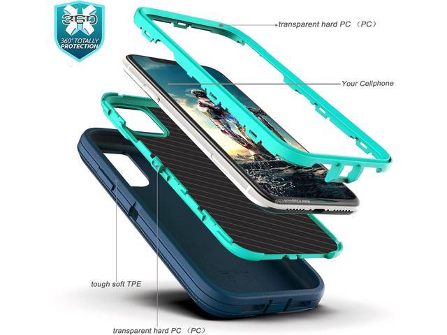 YmhxcY for iphone 11 Case Shockproof Dropproof Dust-Proof Drop Proof 3-Layer Durable Phone Case Heavy Duty Protection Phone Case Cover for Apple...