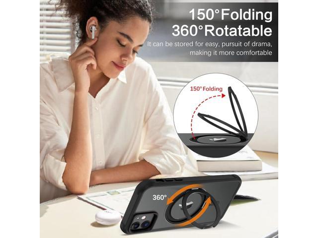 for iPhone 11 Phone Case, iPhone 11 Magnetic Case [Compatible with MagSafe] Rotatable Ring Holder Kickstand Design Shockproof Women Men Girl Boy...