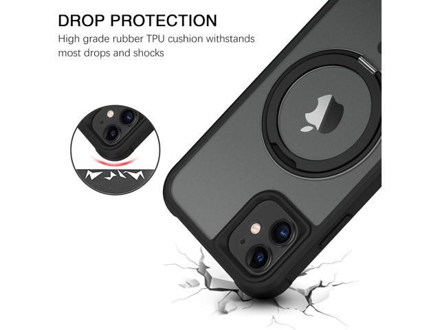 for iPhone 11 Phone Case, iPhone 11 Magnetic Case [Compatible with MagSafe] Rotatable Ring Holder Kickstand Design Shockproof Women Men Girl Boy...