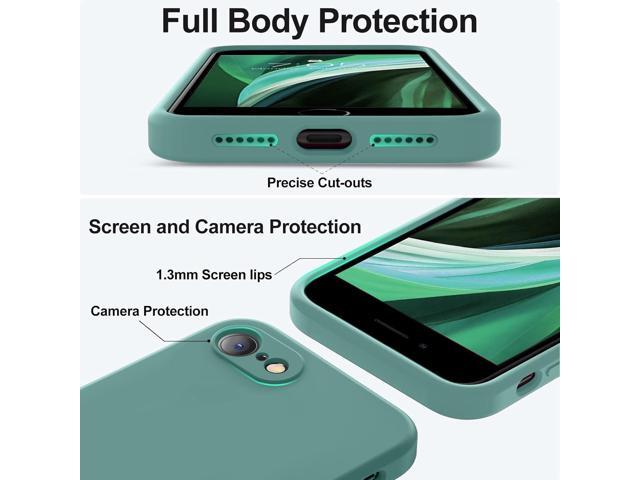 for iPhone SE Case 2022/3rd/2020,iPhone 8/7 Case, Upgraded Liquid Silicone with [Square Edges] [Camera Protection] [Soft Anti-Scratch Microfiber...