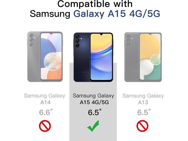 Slim Fit Case for Samsung Galaxy A15 5G / 4G 6.5-Inch, Soft TPU Thin Protective Phone Cover with Matte Finish, Shockproof (Navy)