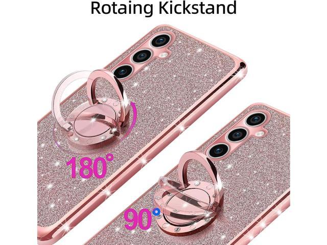 for Samsung Galaxy S23-FE Case, Samsung Galaxy S23 FE Phone Case for Women Glitter Crystal Soft Stylish Clear Tpu Luxury Bling Cute Protective...