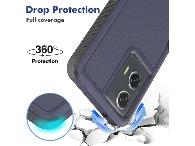 for Moto G Stylus 5G 2024 Case: Dual Layer Protective Heavy Duty Cell Phone Cover Shockproof Rugged with HD Screen Protector - Military Protection...