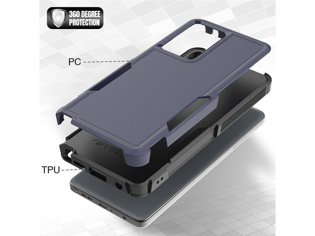 for Moto G Stylus 5G 2024 Case: Dual Layer Protective Heavy Duty Cell Phone Cover Shockproof Rugged with HD Screen Protector - Military Protection...