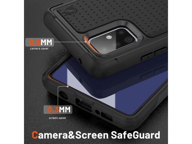 Designed for Samsung Galaxy A71 5G Case 2 in 1 Gift Militay Grade Drop Protective Rugged Heavy Duty Cover Shockproof Case for Galaxy A71 5G Phone...