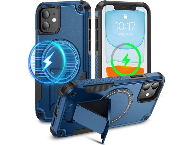 Caka for iPhone 11 Case, iPhone 11 Phone Case [Compatible with Magsafe] [Built-in Invisible Stand] [Heavy Duty Drop Protection] Shockproof Rugged...