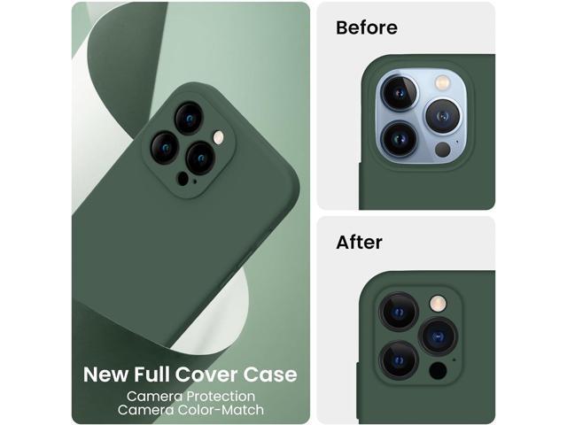 FireNova Designed for iPhone 13 Pro Max Case, Silicone Upgraded [Camera Protection] Phone Case with [2 Screen Protectors], Soft Anti-Scratch...