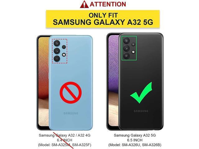 LeYi for Samsung Galaxy A32 5G Phone Case, Samsung A32 Case with [2 Pack] Tempered Glass Screen Protector, [Military-Grade] Ring Kickstand...