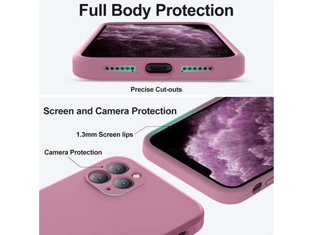 Compatible with iPhone 11 Pro Case, Upgraded Liquid Silicone with [Square Edges] [Camera Protection] [Soft Anti-Scratch Microfiber Lining] Phone...