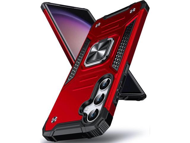 DASFOND Galaxy S23 FE Case, Military Grade Shockproof Protective Phone Case Cover with Enhanced Metal Ring Kickstand [Support Magnet Mount]...