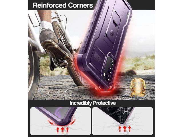 Dexnor for Samsung Galaxy S20 FE Case, [Built in Screen Protector and Kickstand] Heavy Duty Military Grade Protection Shockproof Protective Cover...