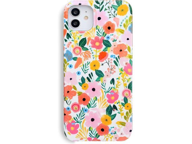 iPhone 11 Case 6.1, Soft Shockproof Cute Floral Phone Protective Cover for Women, Garden Flower Pattern Design Slim Fit Anti-Scratch Phone Case for...