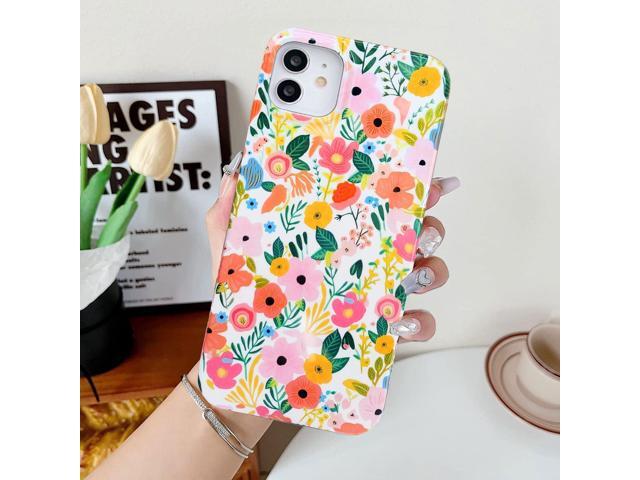 iPhone 11 Case 6.1, Soft Shockproof Cute Floral Phone Protective Cover for Women, Garden Flower Pattern Design Slim Fit Anti-Scratch Phone Case for...