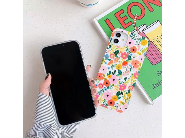 iPhone 11 Case 6.1, Soft Shockproof Cute Floral Phone Protective Cover for Women, Garden Flower Pattern Design Slim Fit Anti-Scratch Phone Case for...