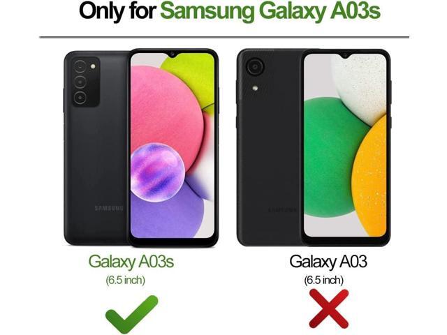 B-wishy for Samsung Galaxy A03S Case for Women, Glitter Crystal Butterfly Heart Floral Slim TPU Luxury Bling Cute Girls Protective Cover with Ring...