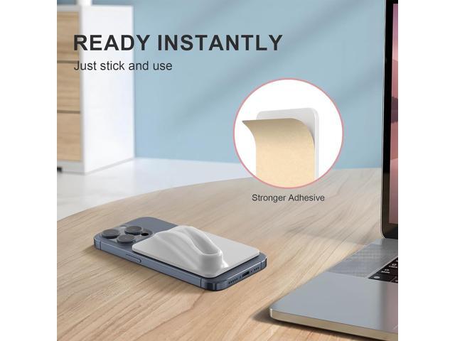 DOB SECHS Silicone Lip Holder for Cell Phone Lipstick Lip Glaze Phone Case Back Stick On Holder for iPhone and Android Phones, Grey