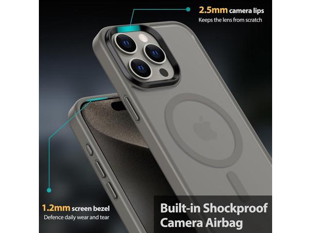 Magnetic for iPhone 15 Pro Max Case,Compatible with MagSafe[Military-Grade Drop Protection] Shockproof Matte Case for iPhone 15 Pro Max 6.7'...