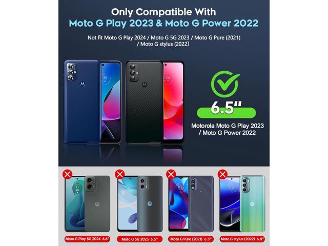 LeYi for Moto G Play 2023 Phone Case: Motorola G Power 2022 Cell Phone Case with Screen Protector (2PCS), Military Grade Shockproof Cover Funda...