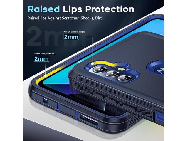 LeYi for Moto G Play 2023 Phone Case: Motorola G Power 2022 Cell Phone Case with Screen Protector (2PCS), Military Grade Shockproof Cover Funda...