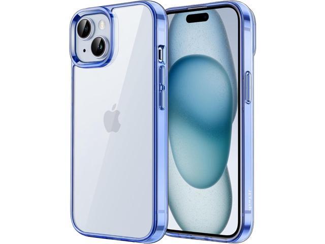 JETech Case for iPhone 15 6.1-Inch, Non-Yellowing Shockproof Phone Bumper Cover, Anti-Scratch Clear Back (Dark Blue)