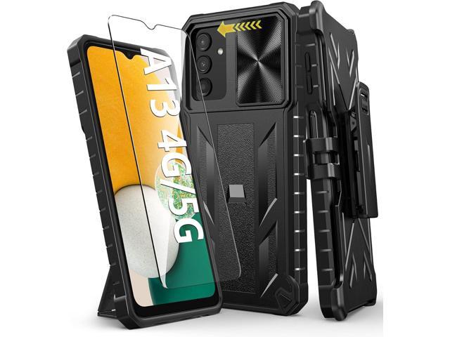 Case for Samsung Galaxy A13 5G: Military Grade Drop Proof Protection Rugged Protective A13 5G/4G Phone Cover with Belt Clip Holster Kickstand &.
