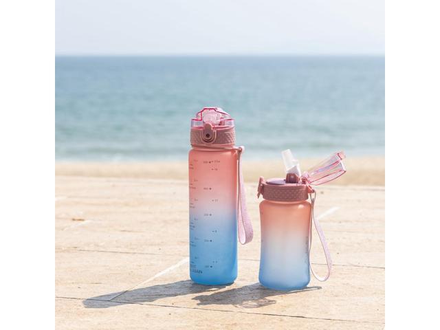 OLDLEY Kids Water Bottle for School, 17 oz (2 lids) BPA-Free Reusable Leak-proof Durable Tritan Plastic Water Bottles with Straw & Chug Lids,...