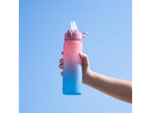OLDLEY Kids Water Bottle for School, 17 oz (2 lids) BPA-Free Reusable Leak-proof Durable Tritan Plastic Water Bottles with Straw & Chug Lids,...