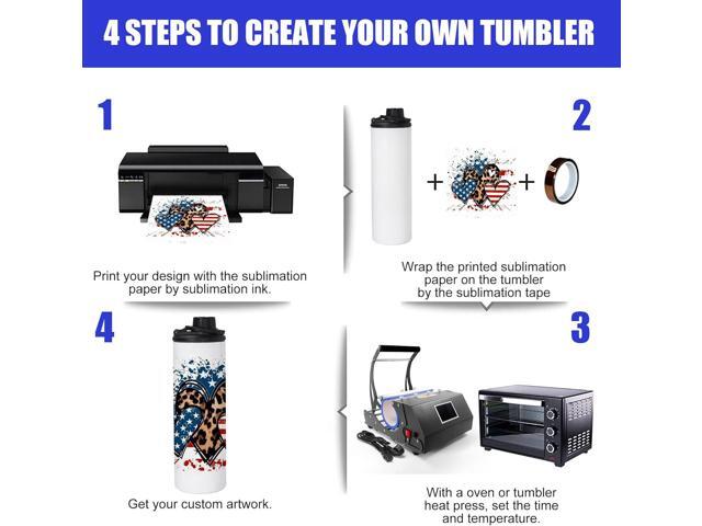8 Pack Sublimation Water Bottle Blanks 20 oz Sublimation Sports Water Bottle with Handle Stainless Steel Sublimation Tumbler Blanks with Lids and...