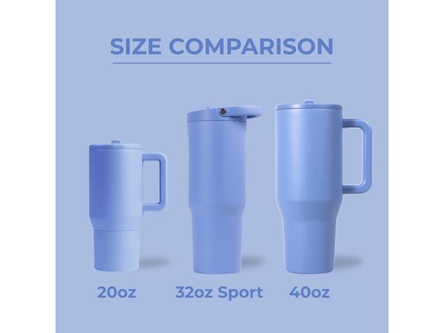 HydroJug Sport - Stainless Steel Tumbler with Straw, Vacuum Insulated, 32oz Leakproof Water Bottle, Ergonomic Design, Reusable, Dishwasher Safe,...
