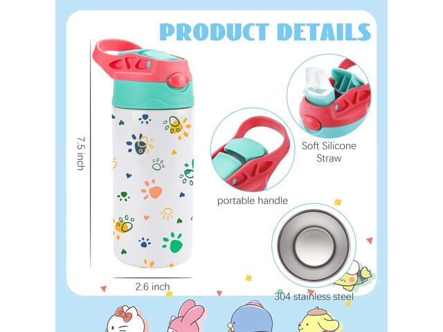 Joyclub 10 Pack Kids Sublimation Tumbler Water Bottle Blanks Insulated Tumbler Stainless Steel Children Sublimation Cups for DIY Craft Heat Press...