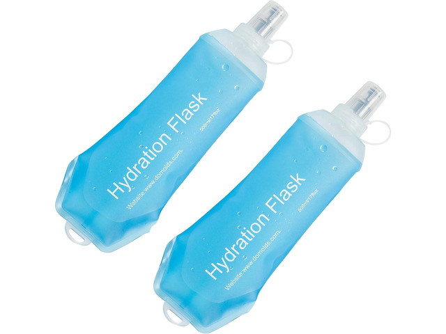 AXEN Soft Flask TPU Foldable Running Hydration Flask, Soft Collapsible Water Bottle for Hydration Pack Cycling Marathon Running Hiking
