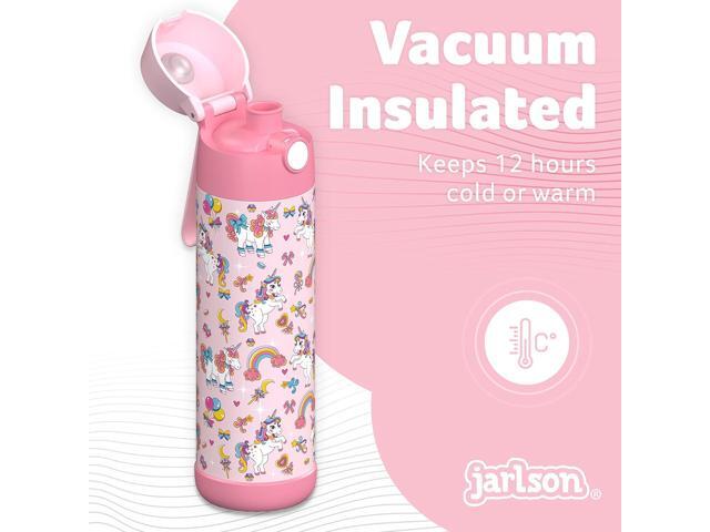 Jarlson Mali Children's Water Bottle, Thermal Stainless Steel Water Bottle, BPA-Free, Leak-Proof, Children's Bottle with Chug Lid, Bottle for...