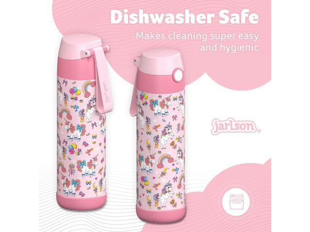 Jarlson Mali Children's Water Bottle, Thermal Stainless Steel Water Bottle, BPA-Free, Leak-Proof, Children's Bottle with Chug Lid, Bottle for...