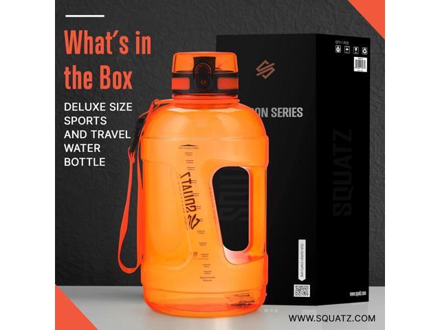 SQUATZ 78 Oz Poseidon Series Sports Water Bottle - Premium Quality Big Volume Wide Mouth protein Shake Gym Flask, Fixed Buckle Carrying Strap, Leak...
