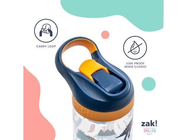 Zak Designs Disney Princess Atlantic Kids Water Bottle For School or Travel, 16oz Durable Plastic Water Bottle With Straw, Handle, Leak-Proof Spout...