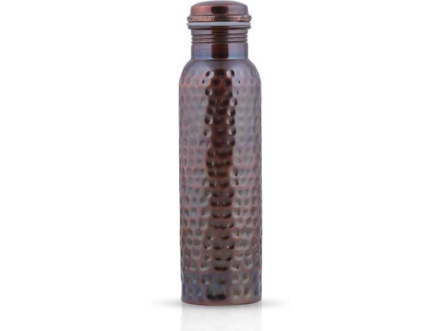 Craft Trade Pure Copper Bottle with Lid and Carry Bag for Drinking Water BPA Free Leak Proof Boosts Immunity, Supports Digestive & Liver Health,...