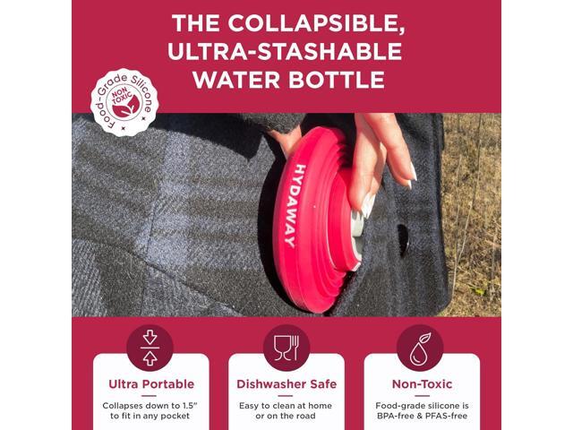 HYDAWAY 17oz Collapsible Water Bottle - BPA-Free, Leakproof, Lightweight, and Space-Saving - Perfect for Travel, Hiking, and Everyday Hydration