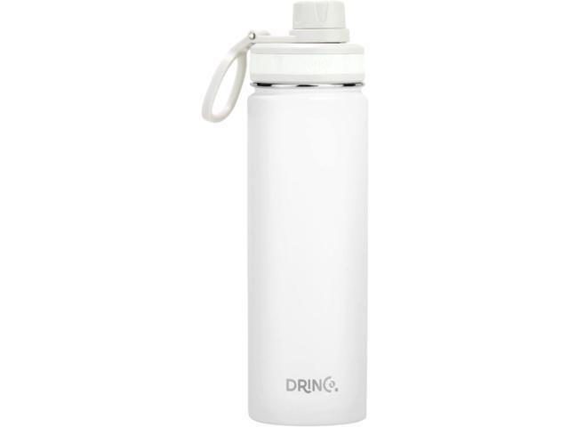 DRINCO Stainless Steel Water Bottle Spout Lid Vacuum Insulated Double Wall Water Bottle Wide Mouth (40oz 32oz 22oz 18oz 14oz) Leak Proof Keeps Cold...