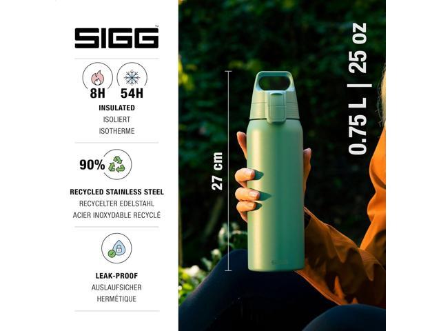 SIGG - Shield Therm- Stainless Steel Insulated Water Bottle - Carbonated Drinks, Leakproof, BPA Free, Recycled, 25, 34Oz