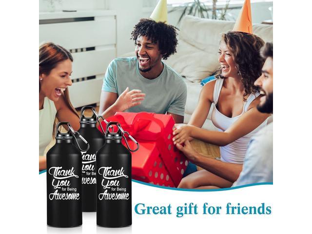 Sieral 10 Pcs Employee Appreciation Gifts Thank You for Being Awesome Water Bottle 20 oz Aluminum Water Bottle Lightweight Sport Tumbler with Twist...