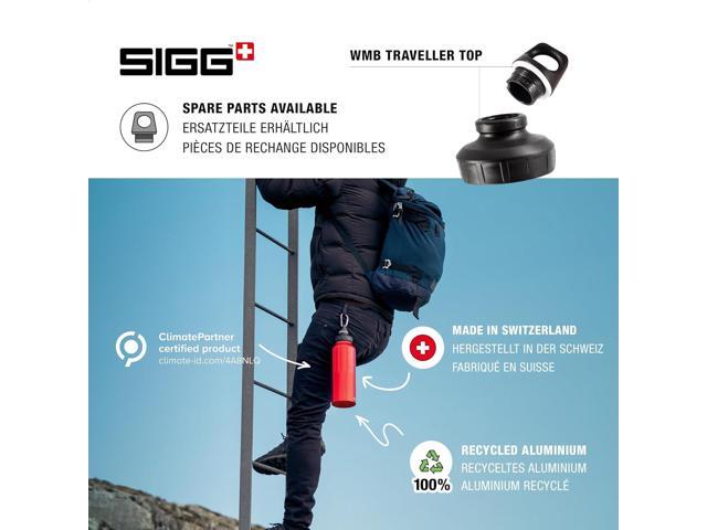 SIGG - Reusable Water Bottle - WMB Traveller Red 51 Oz - Made in Switzerland - Carbonated Drinks - Lightweight - Leak Proof - BPA-Free - Climate...