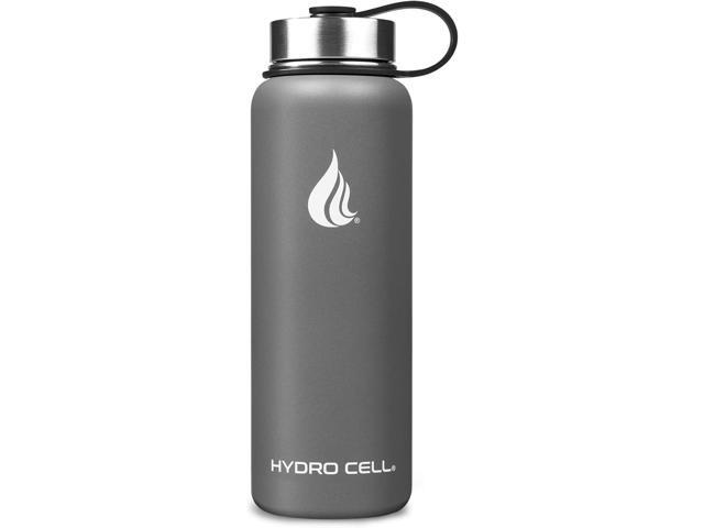HYDRO CELL Stainless Steel Insulated Water Bottle with Straw - For Cold & Hot Drinks - Metal Vacuum Flask with Screw Cap and Modern Leakproof Sport...