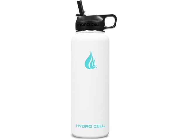 HYDRO CELL Stainless Steel Insulated Water Bottle with Straw - For Cold & Hot Drinks - Metal Vacuum Flask with Screw Cap and Modern Leakproof Sport...