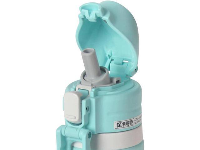 Zojirushi SD-CS50-GM Direct Drinking Water Bottle, Sports Type, Stainless Steel, Straw Bottle, 0.52L, Mint