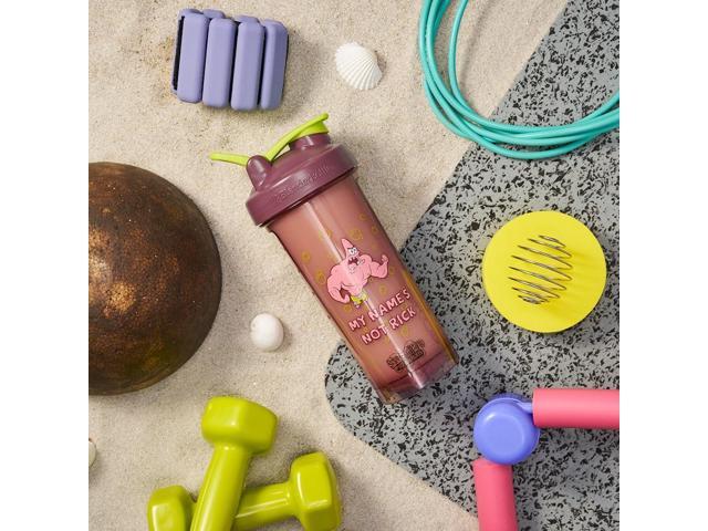 BlenderBottle Spongebob Shaker Bottle Pro Series Perfect for Protein Shakes and Pre Workout, 28-Ounce, Red, My Names Not Rick
